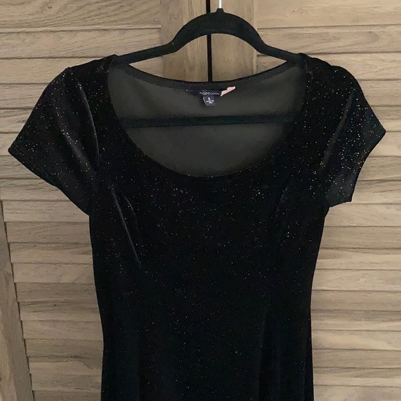 Modcloth Velvet Vibes Skater Dress - Picture 3 of 5